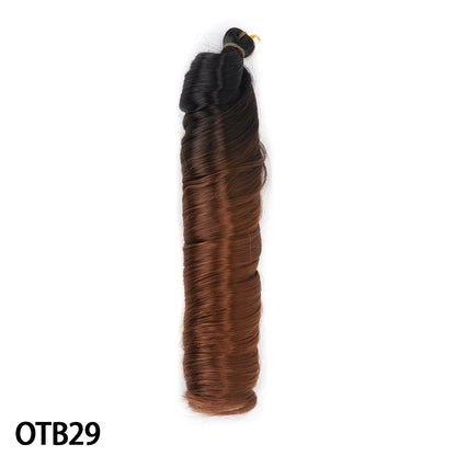 Crochet hair tubes curved wigs braids