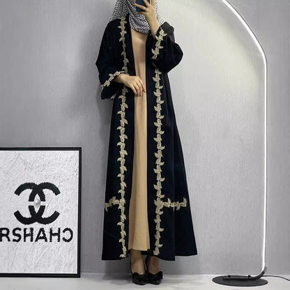 Elegant Embroidered Cardigan Robe for Women