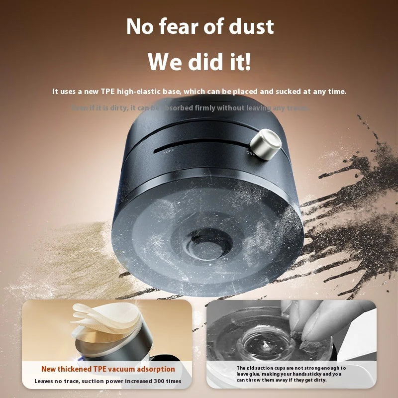 Foldable Magnetic Vacuum Car Phone Holder Foldable Suction Cup with Suction Cup Hands-Free Navigation for Smart Phone