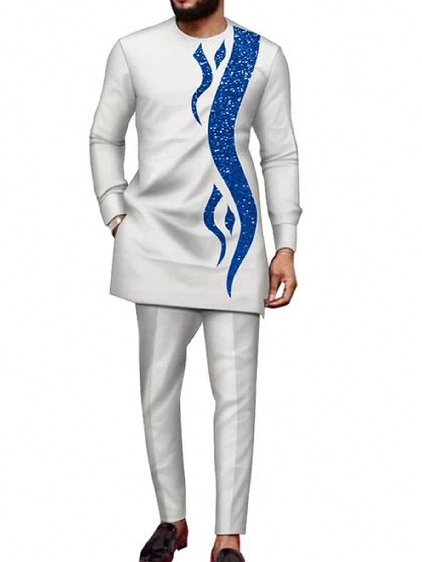 men embroidery suit