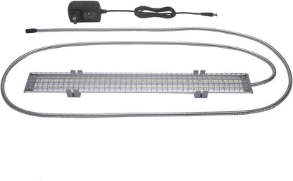 Happybird Full Spectrum LED Lighting for Bird Cages with Chew Guard - Safe and Easy to Install 18" Light for Hookbill Birds