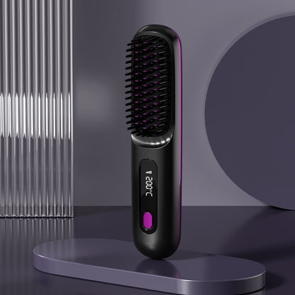 Wireless Ceramic Hair Straightener Comb