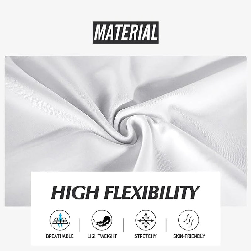 Men'S Basketball Sports Tight Pants 3/4 Compression Workout Leggings Knee Pads