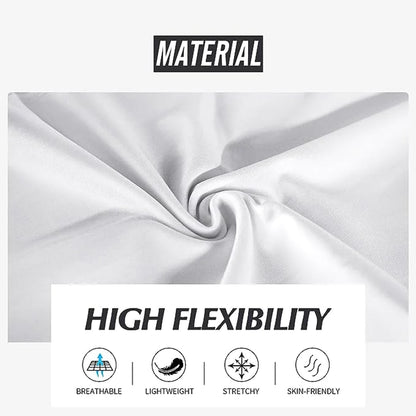 Men'S Basketball Sports Tight Pants 3/4 Compression Workout Leggings Knee Pads