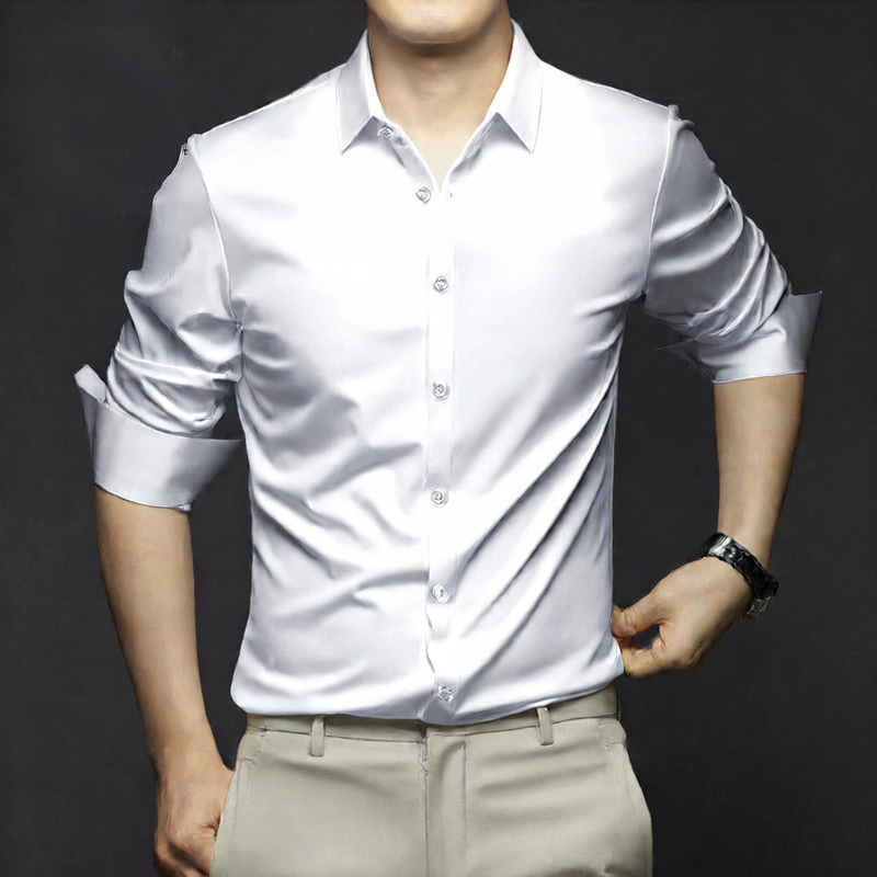 Men's Long Sleeve Anti-Wrinkle Dress Shirt