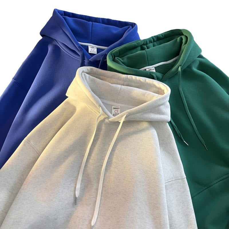 A highly anticipated solid-color sweatshirt for men
