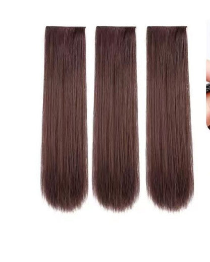 3-Piece Seamless Invisible Long Curly Hair Extensions for Women