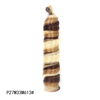 Crochet hair tubes curved wigs braids