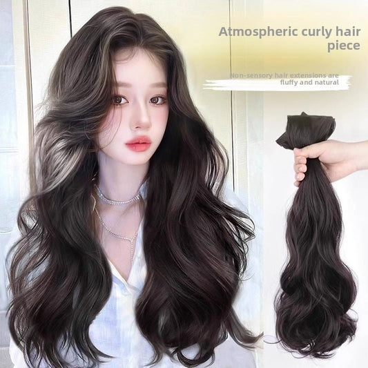 3-Piece Seamless Invisible Long Curly Hair Extensions for Women