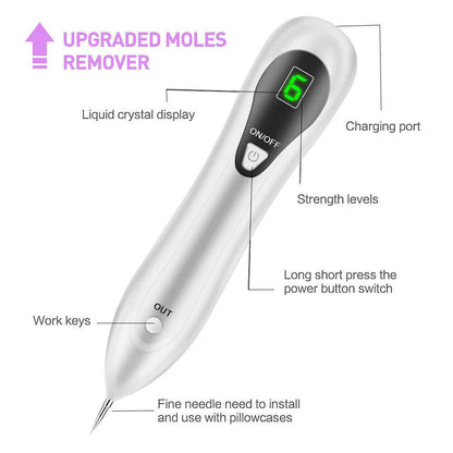 Electric Laser Plasma Pen Mole Removal Dark Spot Remover Skin Wart Tag Tattoo