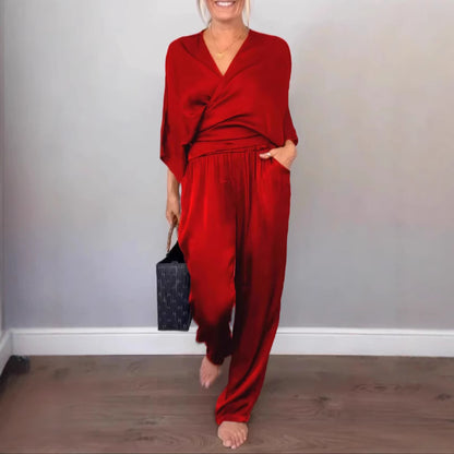 Women's Solid Satin Clothes