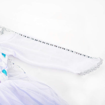 Girl Princess Costume Snow Party Dress Halloween Cosplay Dress Up