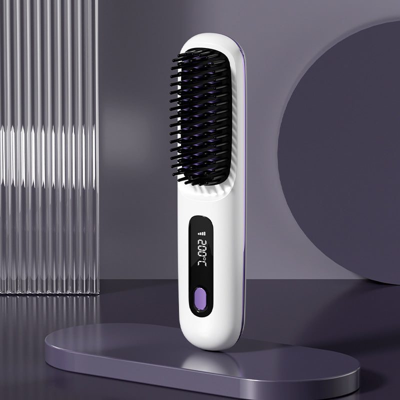 Wireless Ceramic Hair Straightener Comb
