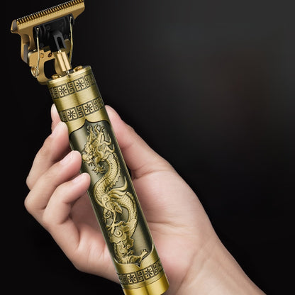 Rechargeable Electric Hair Clipper with Titanium Blade