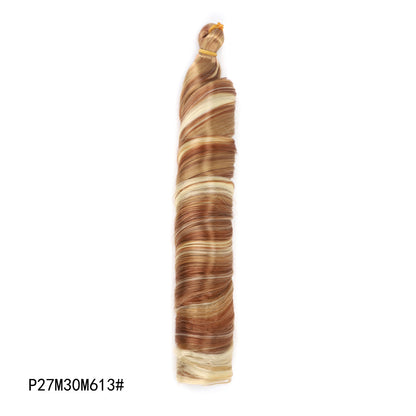 Crochet hair tubes curved wigs braids