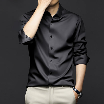 Men's Long Sleeve Anti-Wrinkle Dress Shirt