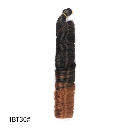 Crochet hair tubes curved wigs braids