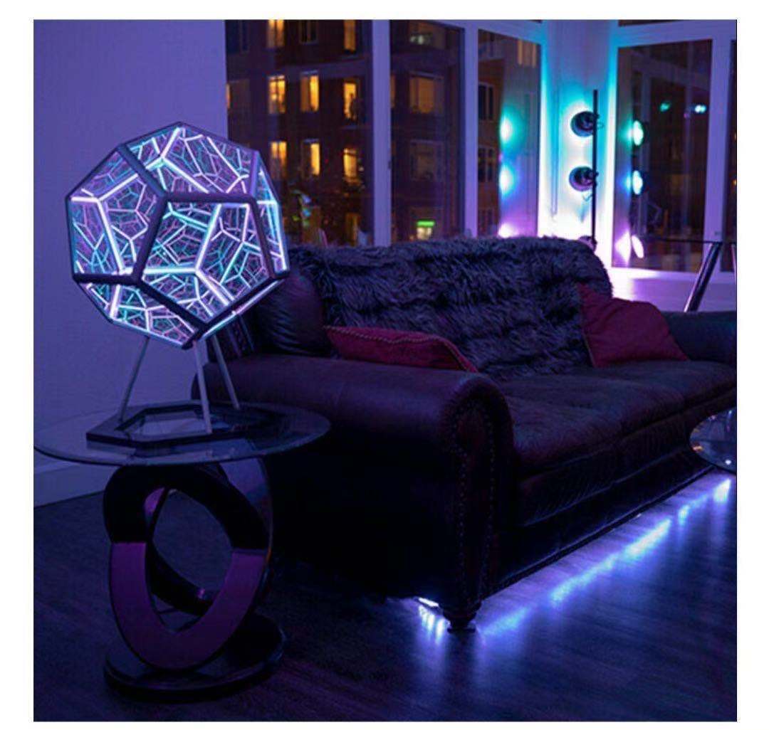 Twelve-sided colored night light