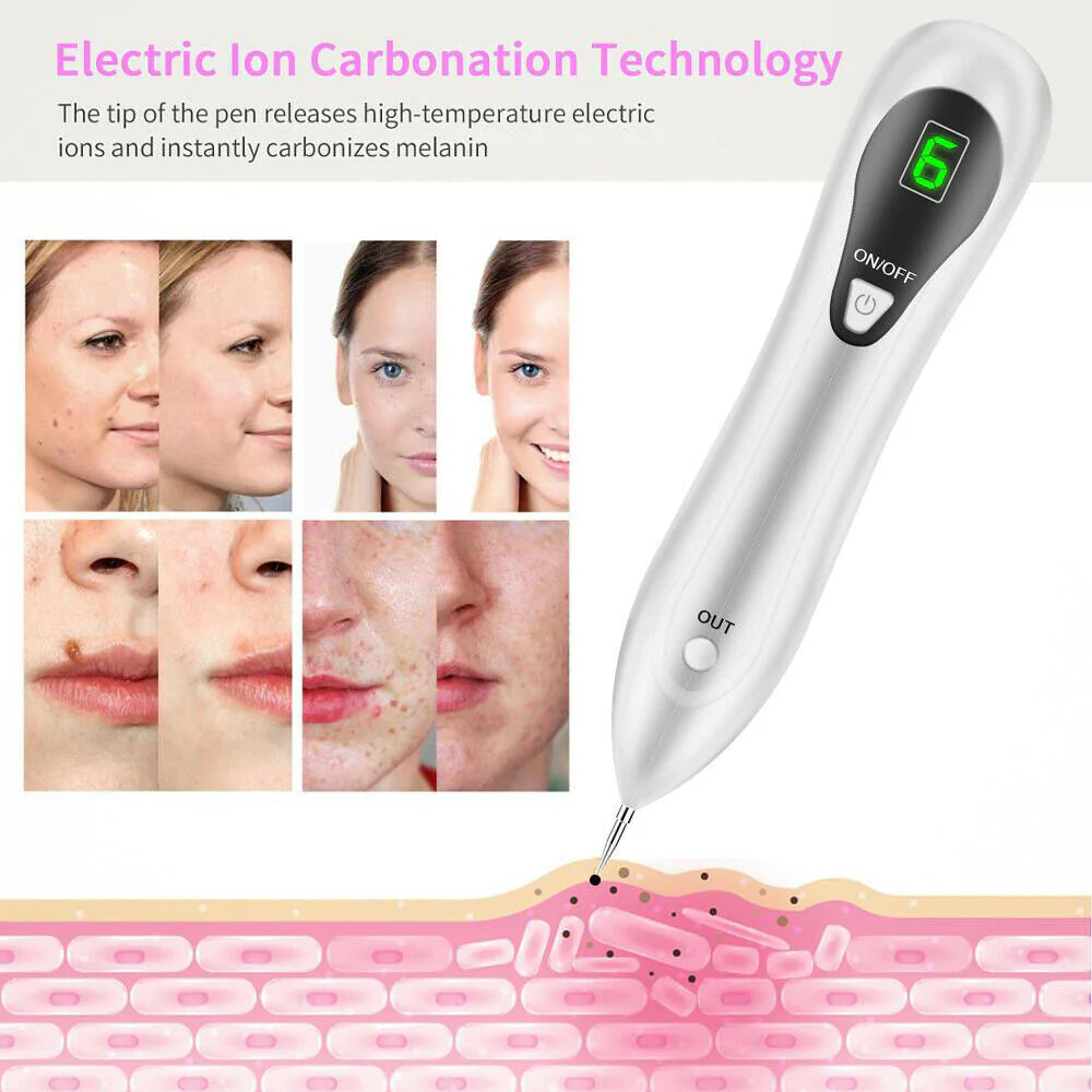 Electric Laser Plasma Pen Mole Removal Dark Spot Remover Skin Wart Tag Tattoo