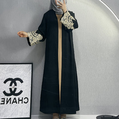 Elegant Embroidered Abaya Dress for Women
