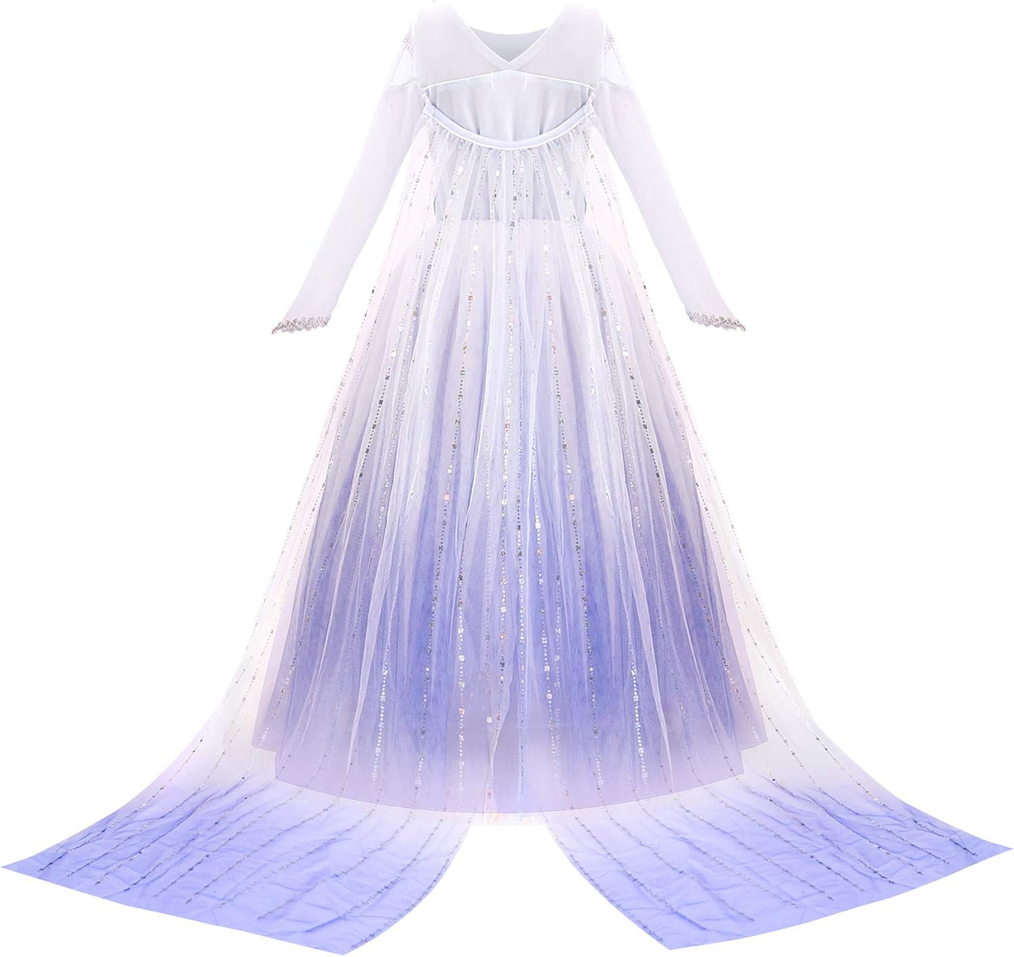 Girl Princess Costume Snow Party Dress Halloween Cosplay Dress Up