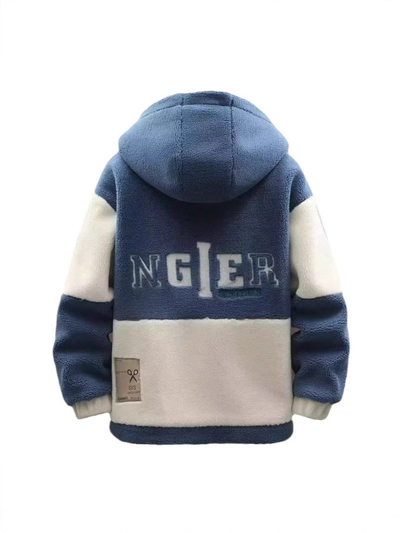 Men's Winter Lamb Fleece Padded Jacket