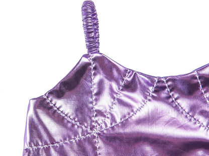 Girls Mermaid Costume Princess Dress up with Accessories Purple, 6 Years