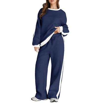 Pullover hoodie and sweatpants for women