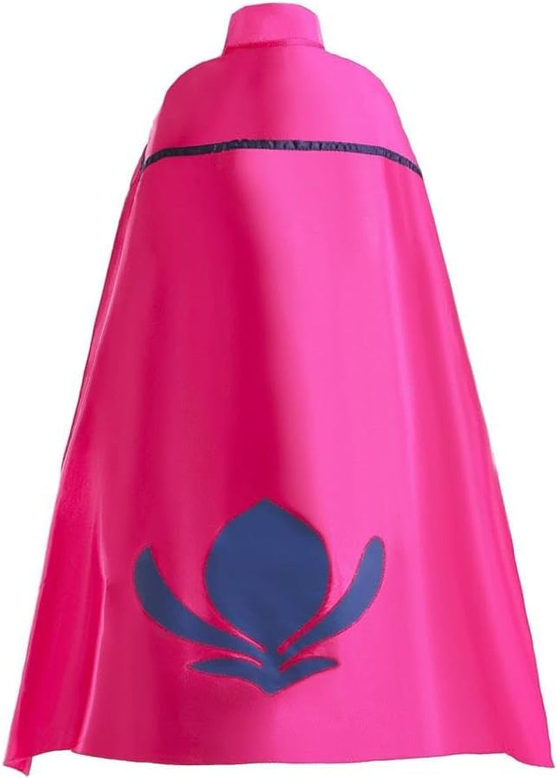 Girls Ice Princess Snow Queen Coronation Dress up Costume with Cape Halloween Christmas Party Outfit