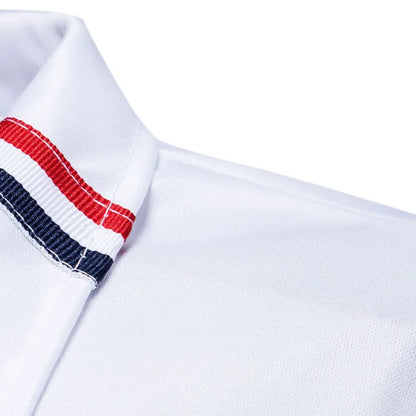Summer casual long sleeved polo shirt with breathable fabric that balances fashion and comfort