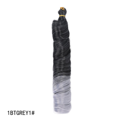 Crochet hair tubes curved wigs braids