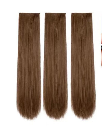 3-Piece Seamless Invisible Long Curly Hair Extensions for Women