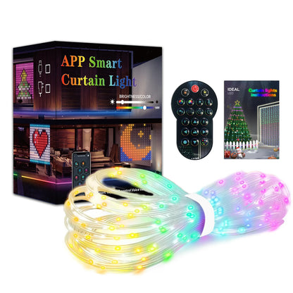 Smart Curtain Lights, Indoor & Outdoor RGB String Lights, Support DIY Pattern