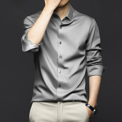 Men's Long Sleeve Anti-Wrinkle Dress Shirt