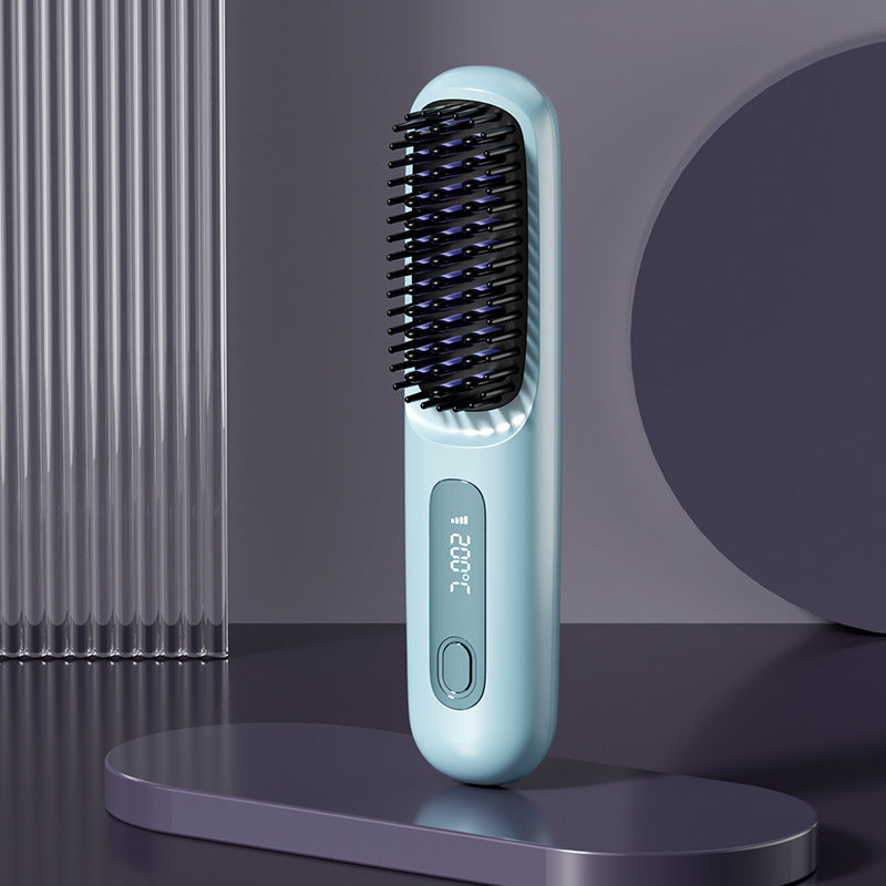 Wireless Ceramic Hair Straightener Comb