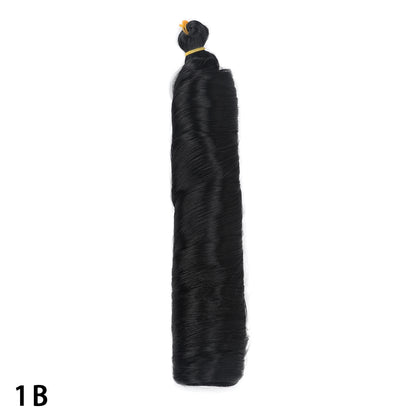 Crochet hair tubes curved wigs braids