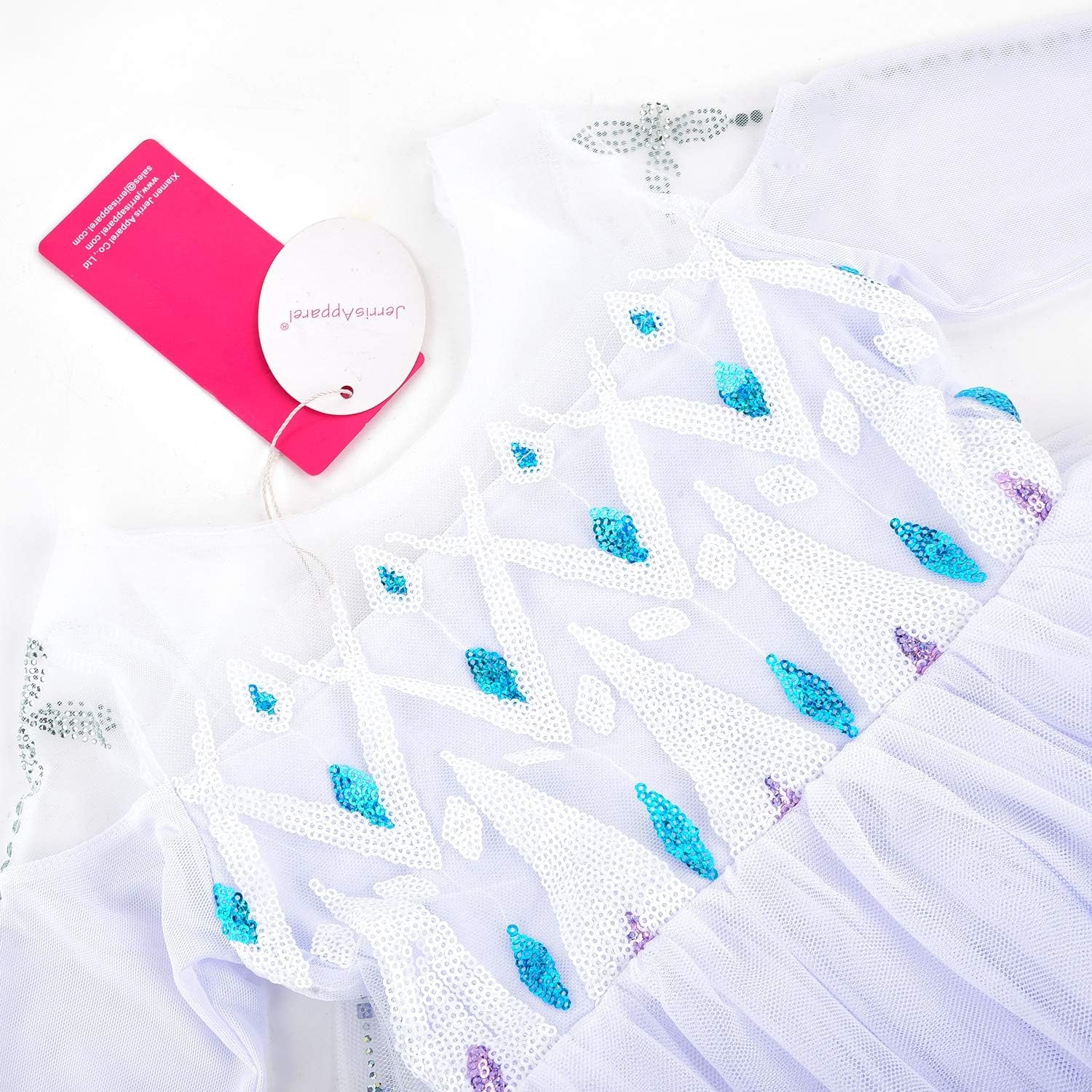 Girl Princess Costume Snow Party Dress Halloween Cosplay Dress Up