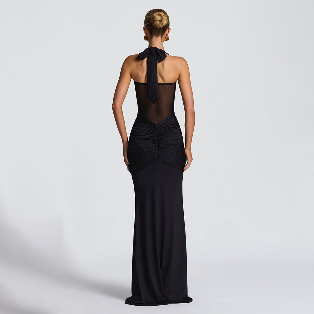 A sexy strapless dress for women