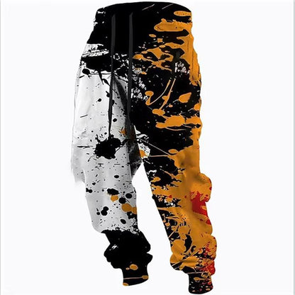 Autumn Foreign Trade Amazon Europe and America Men's 3D Digital Printing Sports Pants Casual Pants Men's Versatile Running Train