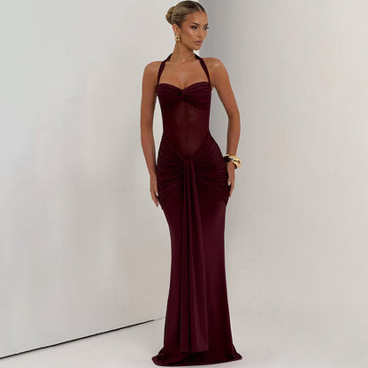 A sexy strapless dress for women