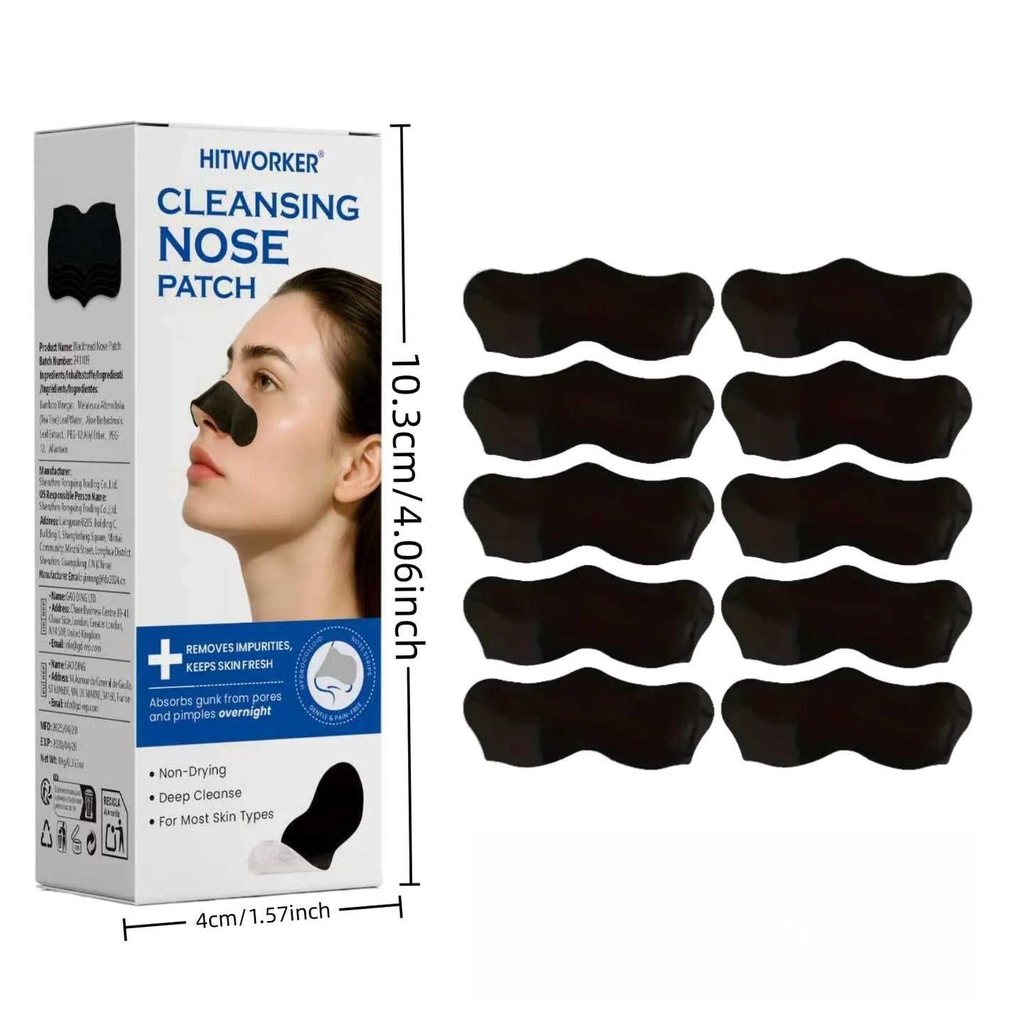 Gentle Nose Care Patches – Alcohol & Fragrance Free, Deep Pore Cleansing Strips for Smooth Skin, Non-Irritating Daily Skincare A
