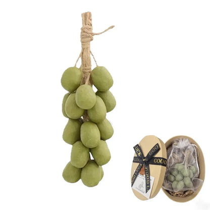 Handmade Wash Soap Grape Shape Natural Glycerin And Plants Gentle Soap With Box Hangable Deep Cleansing Supplies For Face Body ﻿