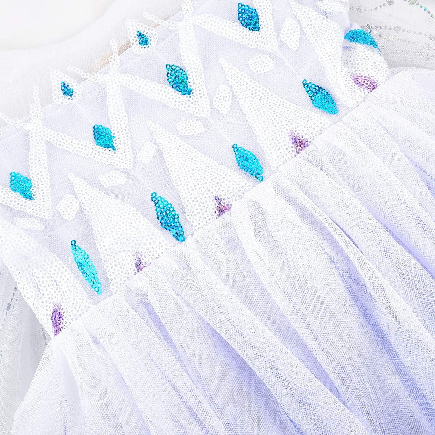 Girl Princess Costume Snow Party Dress Halloween Cosplay Dress Up