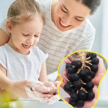Handmade Wash Soap Grape Shape Natural Glycerin And Plants Gentle Soap With Box Hangable Deep Cleansing Supplies For Face Body ﻿