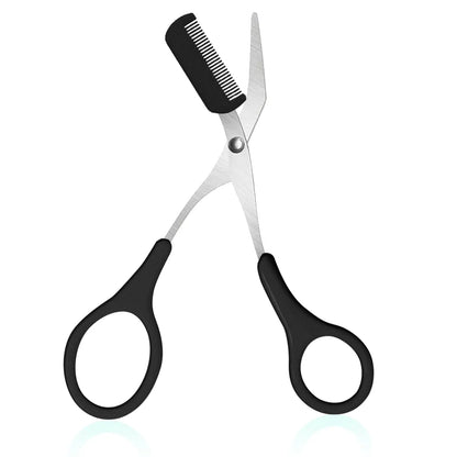 Eyebrow Trimmer, Stainless Steel Eyebrow Scissors With Comb, Eyebrow Trimming Scissors Hair Removal Beauty Tools