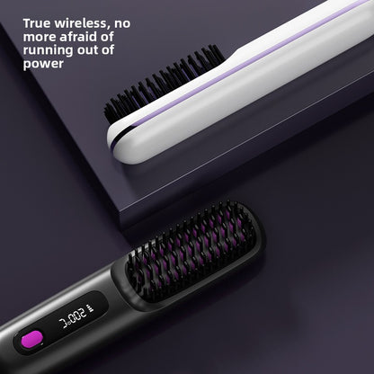 Wireless Ceramic Hair Straightener Comb