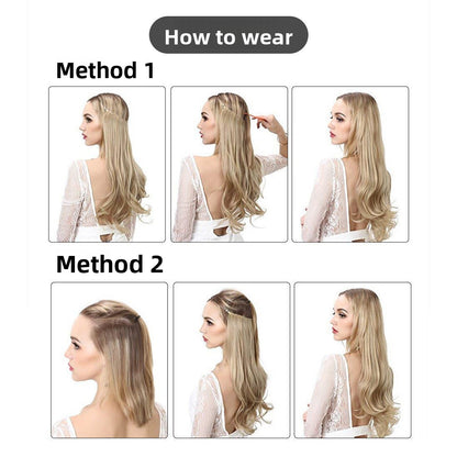 Invisible natural long curly hair