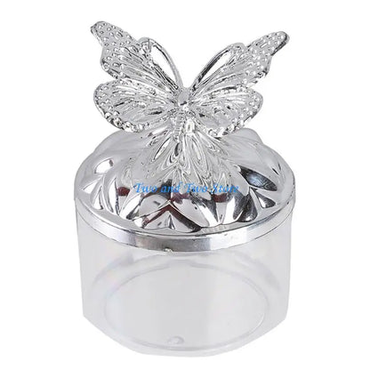 HX6F Decorative Butterfly Accent Plastic Serving Dish For Event Candy Storage Container