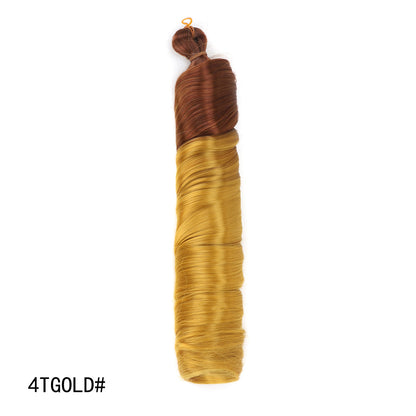 Crochet hair tubes curved wigs braids