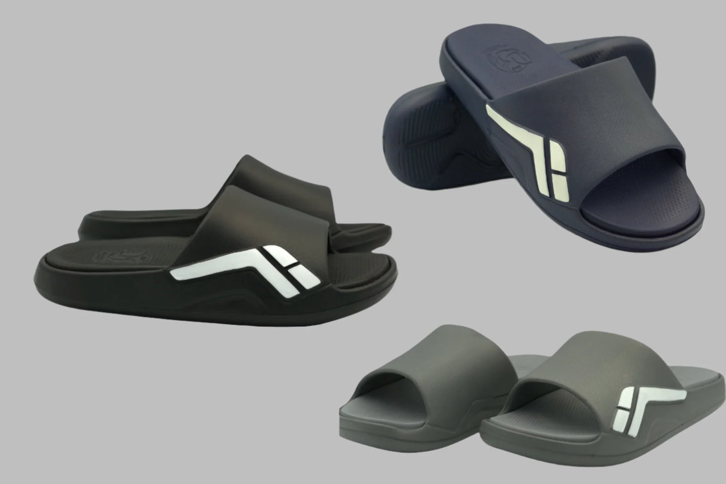 TX105 Calm Slide Slides for Men – Soft Thick Sole Arch Support Cushion Lightweight, Waterproof, Anti-Slip EVA Slides Everyday Comfort